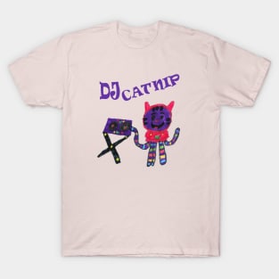 DJ Catnip from Gabbys Dollhouse Drawing T-Shirt